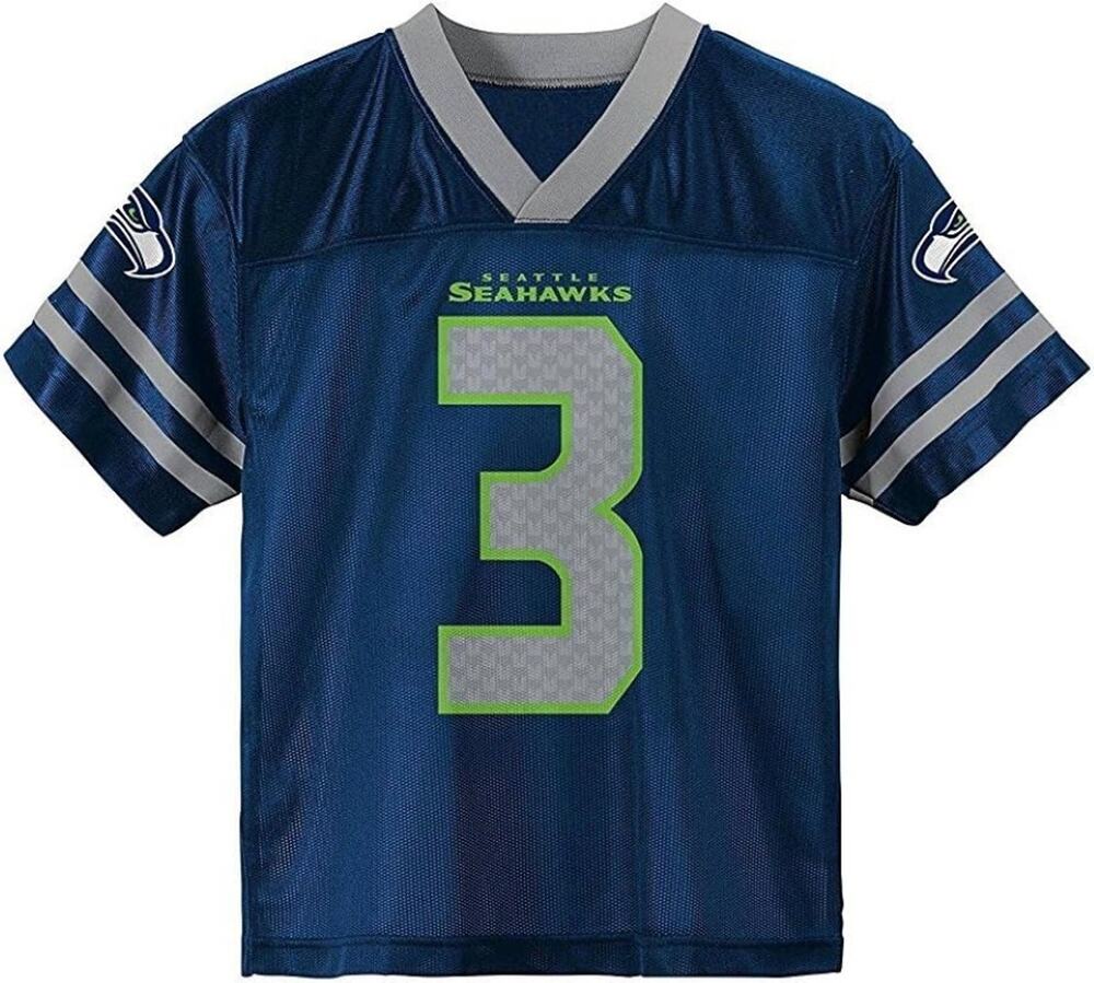 Russell Wilson Seattle Seahawks Toddler NFL Navy Jersey